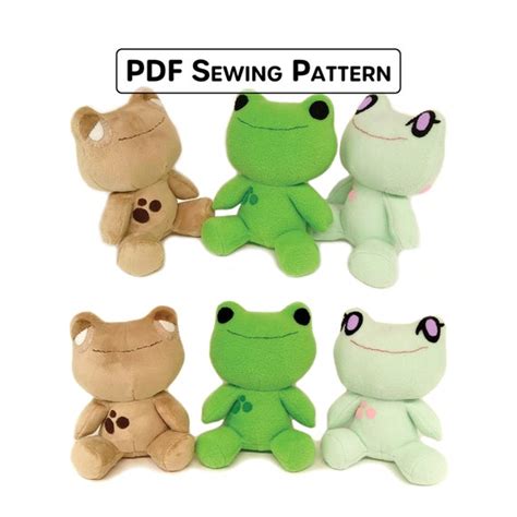 Frog Plush Sewing Pattern Instant Download - Etsy