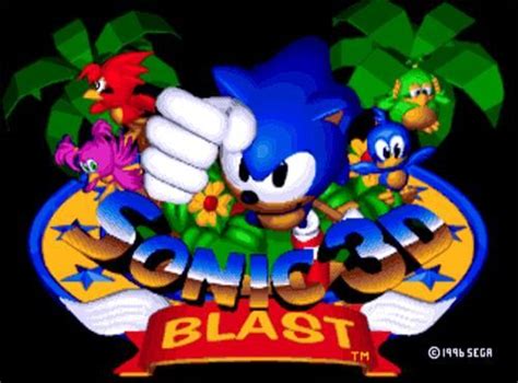 Sonic 3D Blast (1996) promotional art - MobyGames