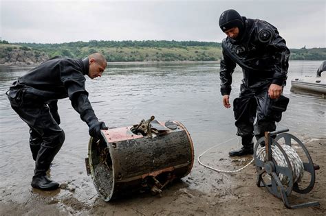 In Photos: Ukraine's Dnipro River Dries Up in Zaporizhzhia Following ...