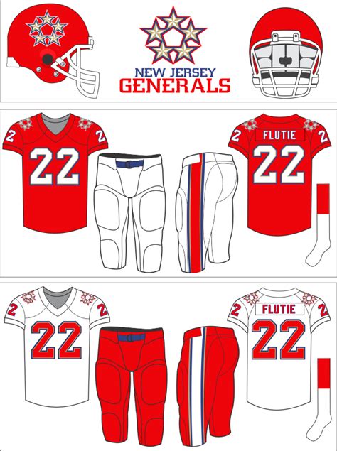 NJ Generals Concept | Xfl football, Football logo design, World ...