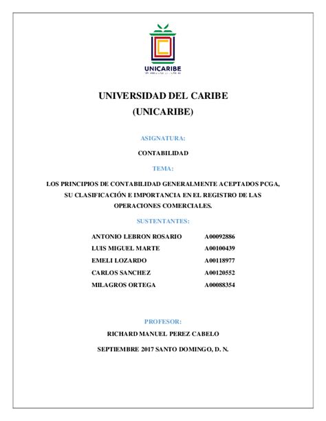 (DOC) UNIVERSIDAD DEL CARIBE (UNICARIBE | Emeli Lizardo - Academia.edu