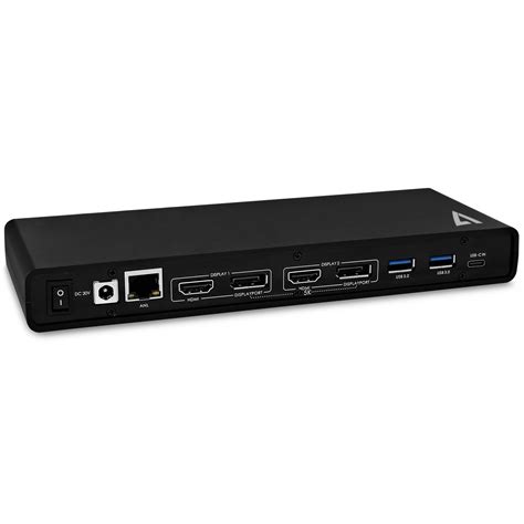 V7 Dual Universal Docking Station with USB-C Power Delivery - UCDDS-1E | CCL Computers