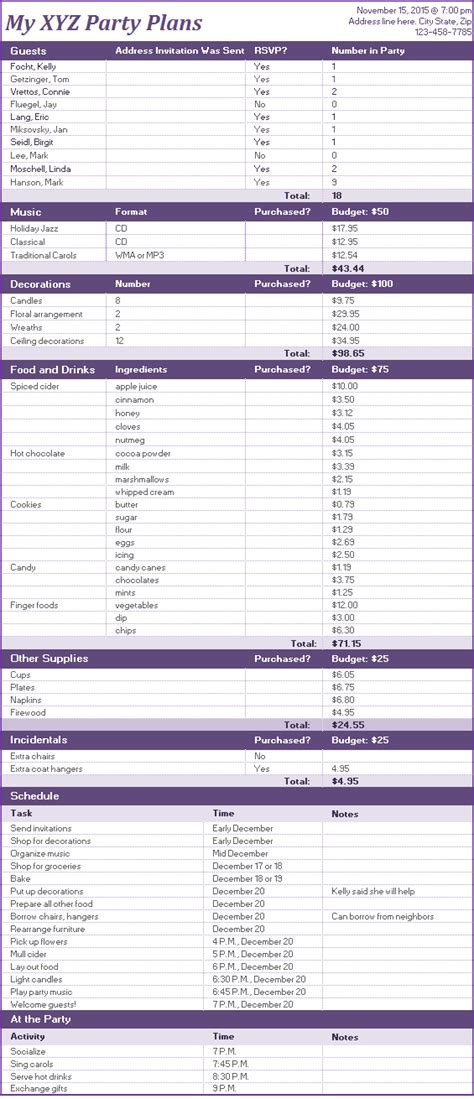 12+ Christmas Parties Planner Templates | Free Printable Word & PDF Samples | Event planning ...