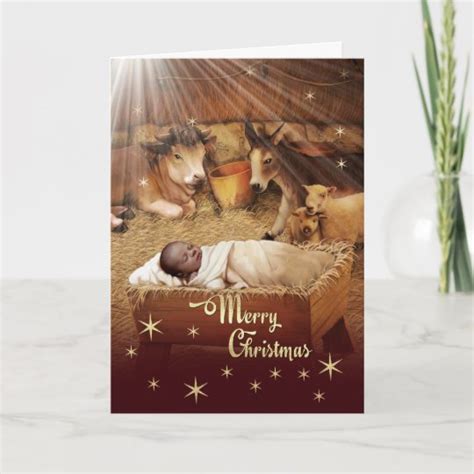 Merry Christmas. Baby Jesus Christmas Cards | Zazzle.co.uk