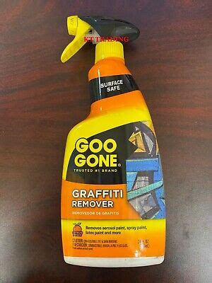 GOO GONE GRAFFITI Aerosol Acrylic Latex Paint REMOVER ~ Surface Safe ...