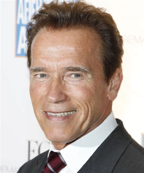 Arnold Schwarzenegger Short Straight Hairstyle