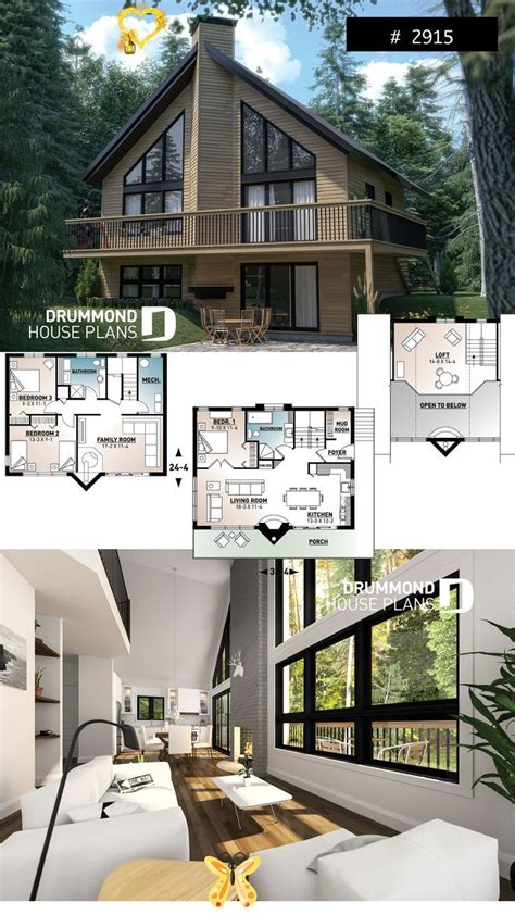 Open Loft House Plans - Small Modern Apartment