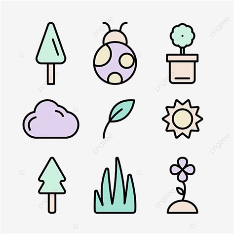 Cute Nature Clipart PNG Images, Nature Cute Icon Pack, Cute Icon, Cute, Icon PNG Image For Free ...