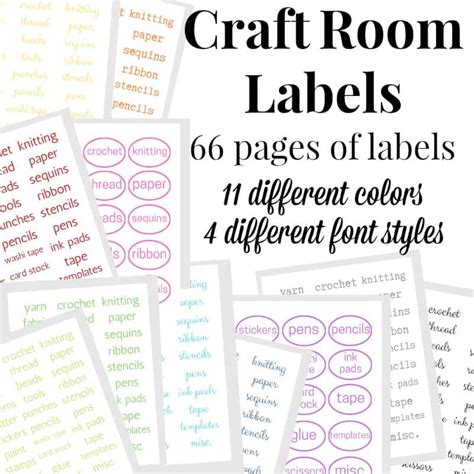 Craft Room Labels - Organized 31