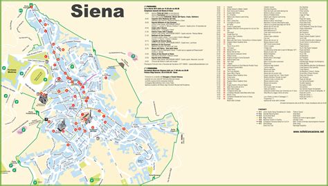 Siena tourist attractions map