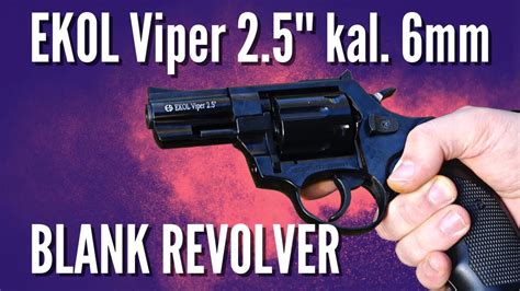 EKOL Viper 2.5" blank revolver 6mm long - YouTube