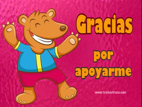 Gracias por el apoyo, imágenes con frases | Trato o truco