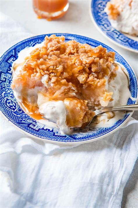 Apple Pie Fried Ice Cream Cake - Oh Sweet Basil