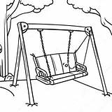 Playground Swing Set Coloring Page  Pagescom sketch template