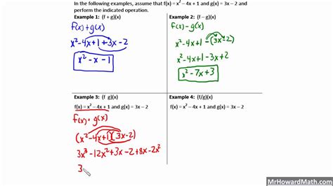 Function Operations and Composite Functions Pre-Calculus - YouTube