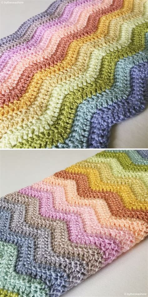 Crochet Ripple Stitch - Free Patterns and Inspiration | Crochetpedia