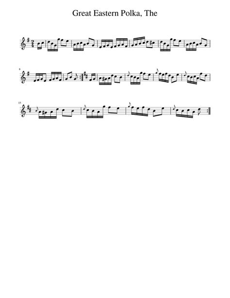 The Great Eastern Polka Sheet music for Piano (Solo) Easy | Musescore.com