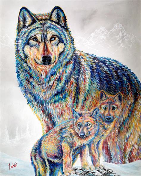 Wolf Pack by Teshia Art