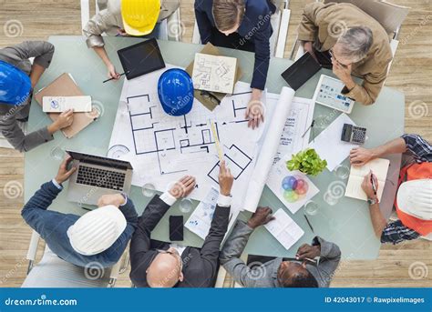 Architects and Engineers Planning on a New Project Stock Image - Image ...