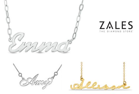 Zales Personalized Stainless Steel Sculpted Name Necklace $14.50 + Free Shipping. Also available ...