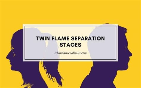 Twin Flame Separation Stages With Signs - How to Deal With?