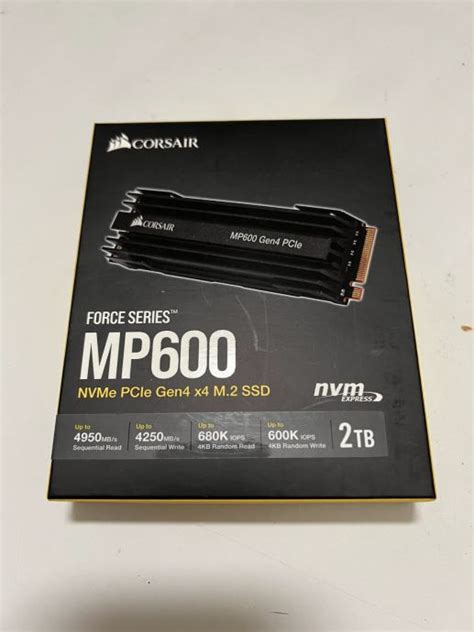 Corsair SSD 2TB MP600 NVMe - NOVO!