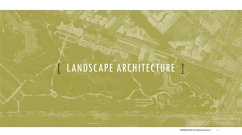 Unit 03 History of Landscape Architecture | PPT