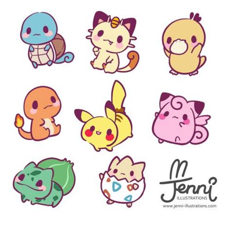 the pokemon stickers are all different colors and sizes, but one is not ...