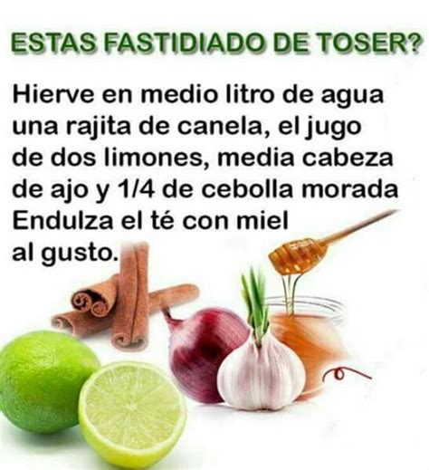 Te para dejar de toser | Remedios para la tos, Remedios caseros, Remedios