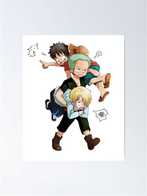 "luffy x zoro x sanji drawing" Poster for Sale by Ibrahim13015 | Redbubble