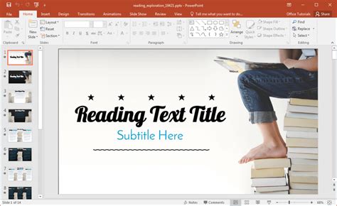 Animated Reading PowerPoint Template