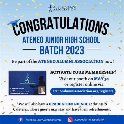 Congratulations, Ateneo Junior High School Batch 2023! Fly High, Eagles ...