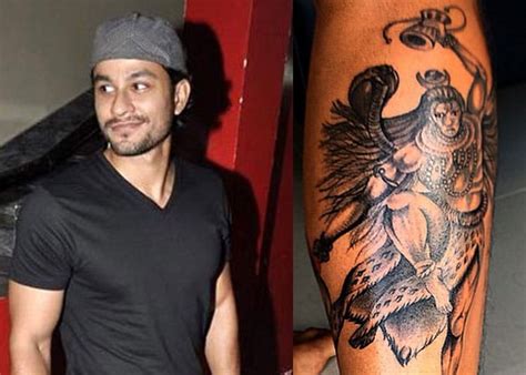 Kumal Khemu Gets Shiva Tattoo on Leg