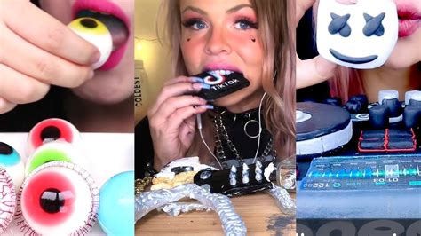 Best of Asmr eating - HunniBee, Jane, Kim and Liz, Crunchy ASMR, Sas PART 7 - YouTube