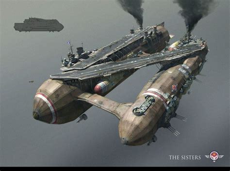 The Sisters, Jakub Javora | Steampunk airship, Steampunk vehicle ...