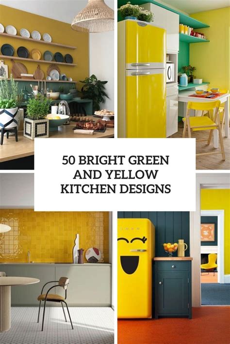 50 Bright Green And Yellow Kitchen Designs - DigsDigs