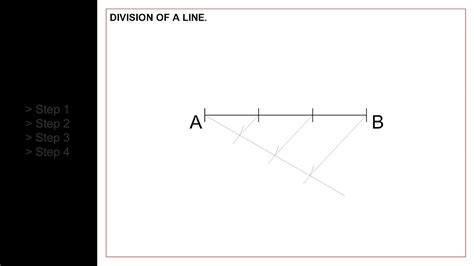 Division of a line - YouTube