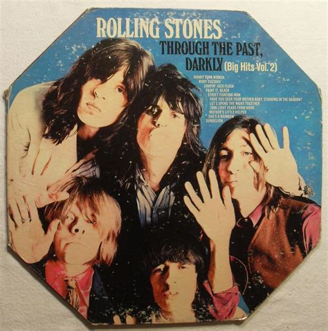 1969 ROLLING STONES Through The Past Darkly 1960s Vintage Vinyl Record LP Album Cover - a photo ...