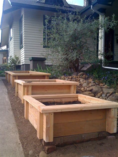 Building planter boxes | Building planter boxes, Backyard planters ...