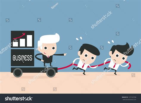 Advantage Business Cartoon, Vector - 137147258 : Shutterstock