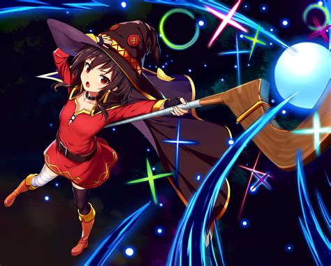 Megumin Magic - KonoSuba HD Wallpaper by クローZ