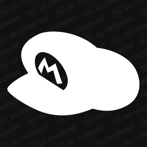 Mario Hat Vinyl Decal | Mario hat, Vinyl decals, Vinyl