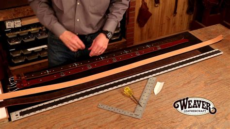 Making a Leather Belt Chapter 1: Measuring For Your Belt Holes - YouTube