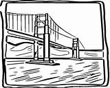 Golden Gate Bridge Coloring Page At GetColoringscom  Free Printable sketch template
