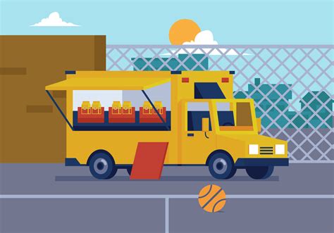 Vector Food Truck - Download Free Vector Art, Stock Graphics & Images