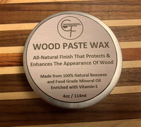 Wood Paste Wax 100% Natural Beeswax and Food Grade Mineral | Etsy