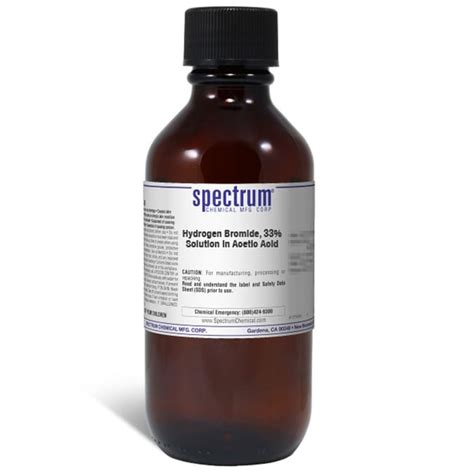 Hydrogen Bromide, 33% Solution in Acetic Acid, 31 -35%, Spectrum ...