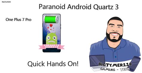 Paranoid Android Quartz 3 : r/OnePlus7Pro