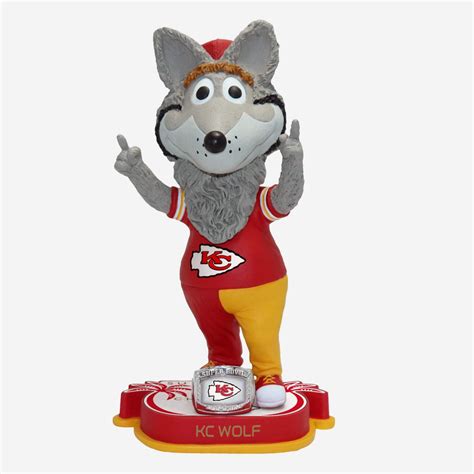 KC Wolf Kansas City Chiefs Super Bowl LIV Champions Bobblehead FOCO