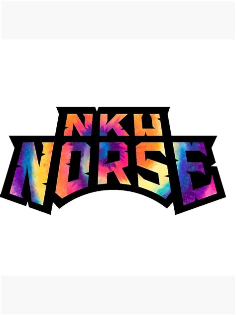 "Tie Dye NKU Norse" Poster by logancouch3 | Redbubble